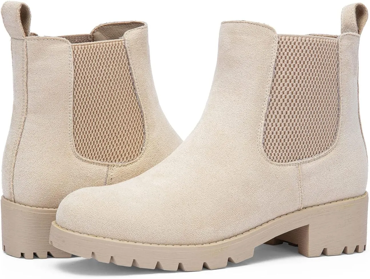 Vepose Women's 9607 Chelsea Ankle Boots Pull-On Booties for Women