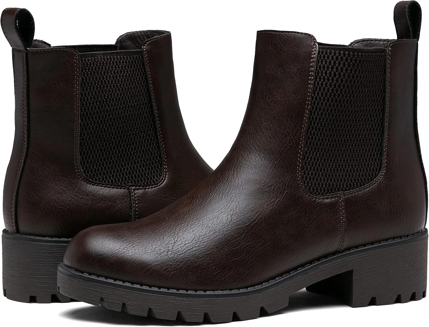 Vepose Women's 9607 Chelsea Ankle Boots Pull-On Booties for Women