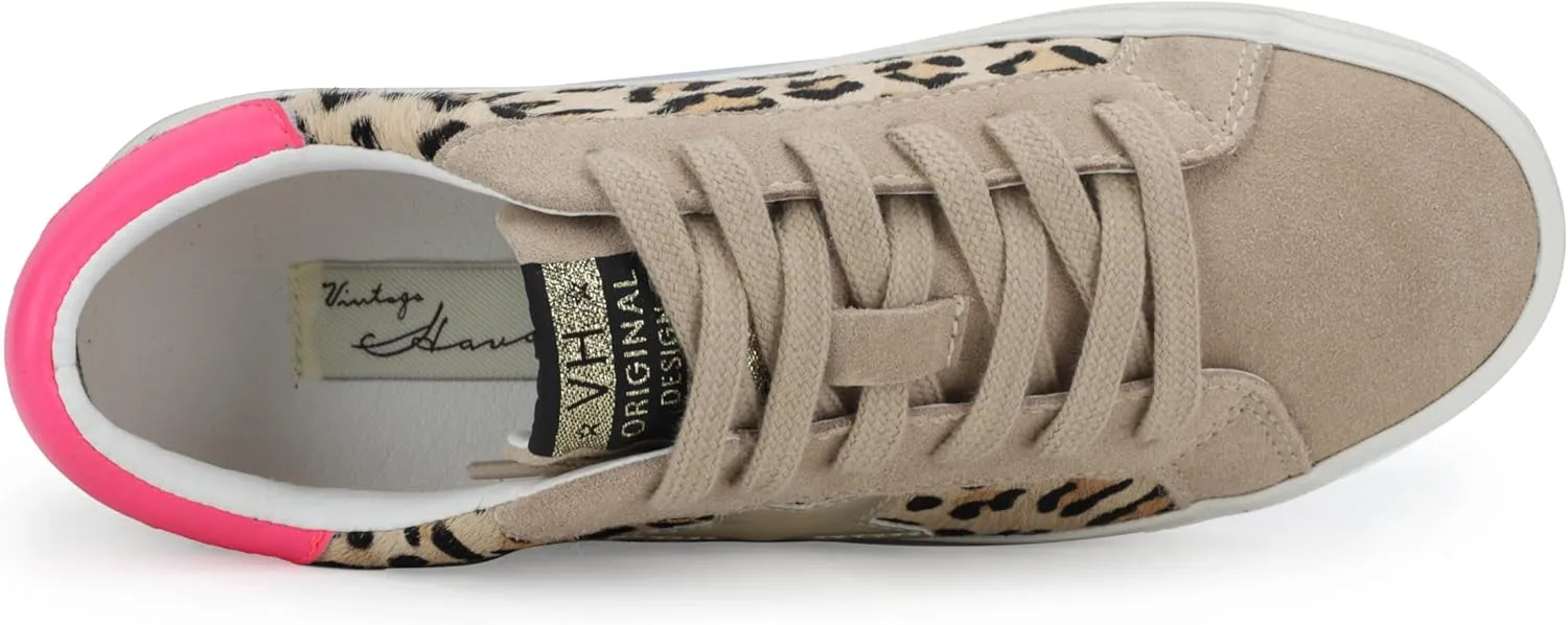Vintage Havana Womens Flair Glitter Slip On Sneakers Shoes Casual - Gold, Grey, Silver