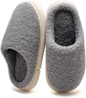 WateLves Women's Pillow Warm Memory Foam Slippers Comfortable Cute House Shoes Lightweight Fuzzy Christmas Slippers