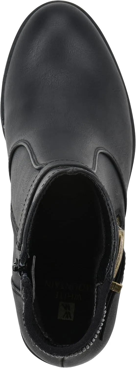WHITE MOUNTAIN Women's Shoes Dessert Block Heel Bootie