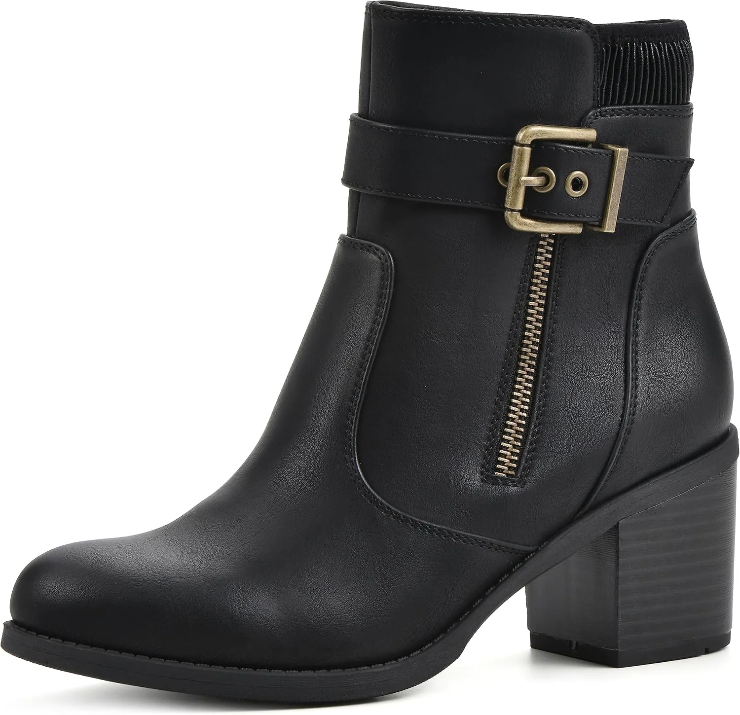 WHITE MOUNTAIN Women's Shoes Dessert Block Heel Bootie