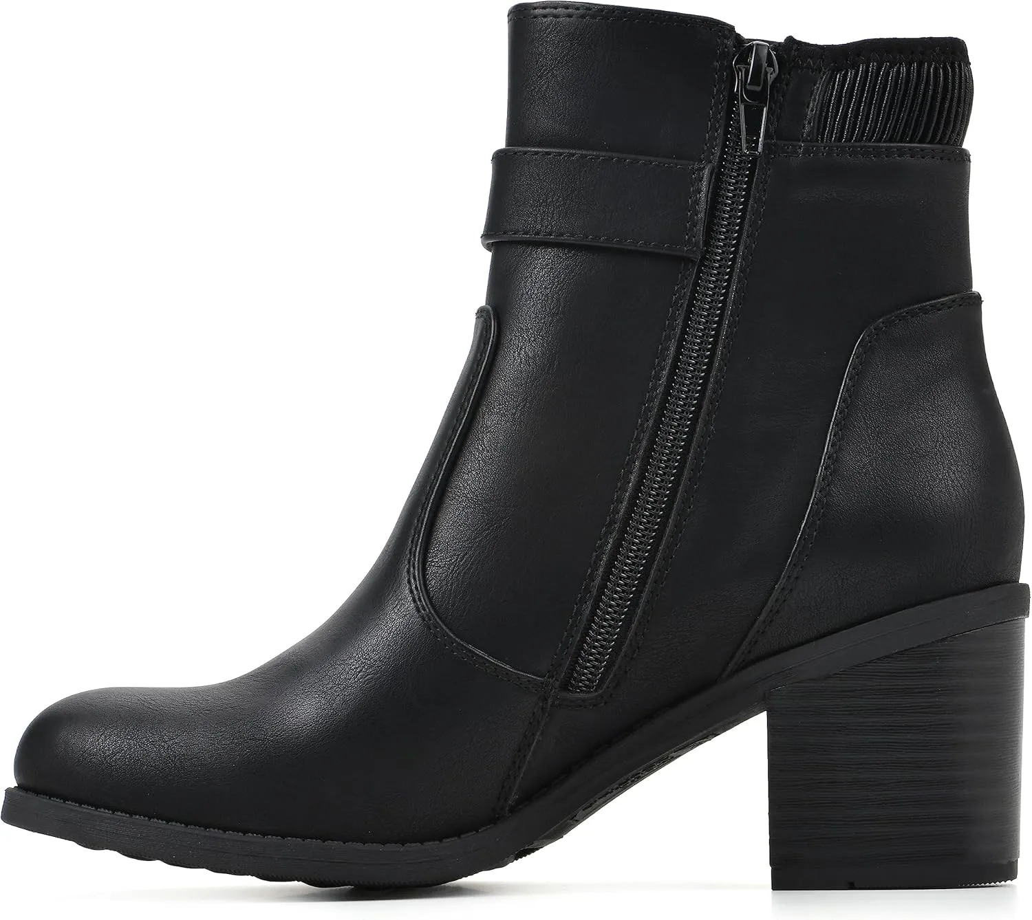 WHITE MOUNTAIN Women's Shoes Dessert Block Heel Bootie
