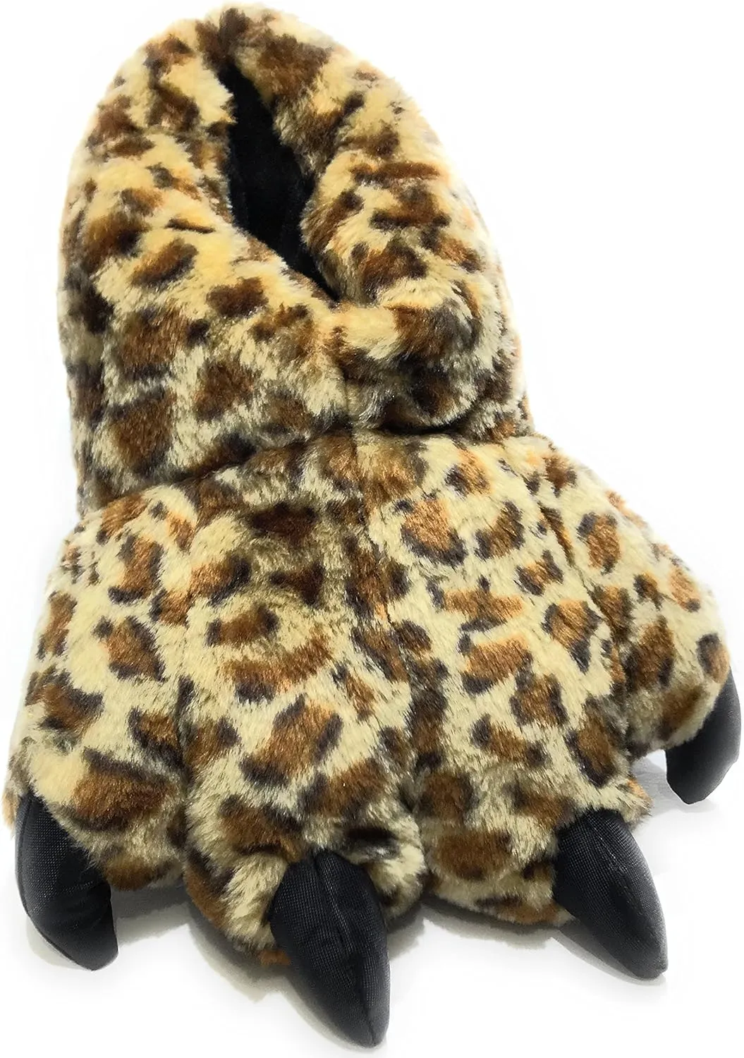 Wild Ones Furry Animal Claw Slippers for Toddlers, Kids and Adults