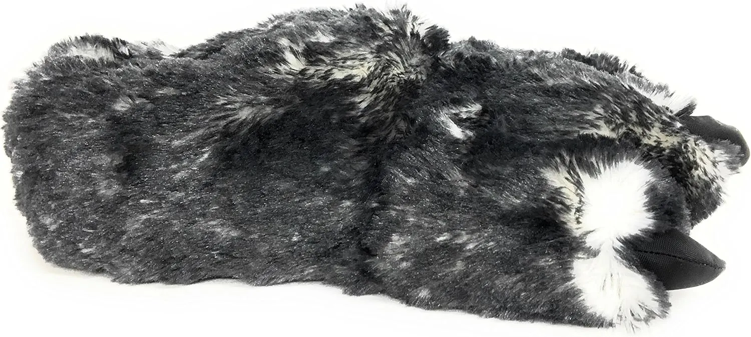Wild Ones Furry Animal Claw Slippers for Toddlers, Kids and Adults