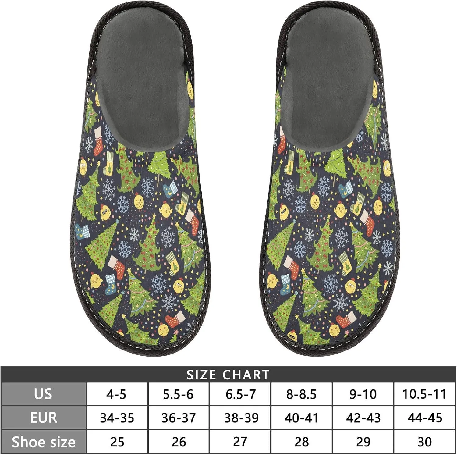 Women Slippers Christmas Rustic Home Slippers For Women Indoor Womens Slipper Memory Foam House Slippers Women Cozy Slippers