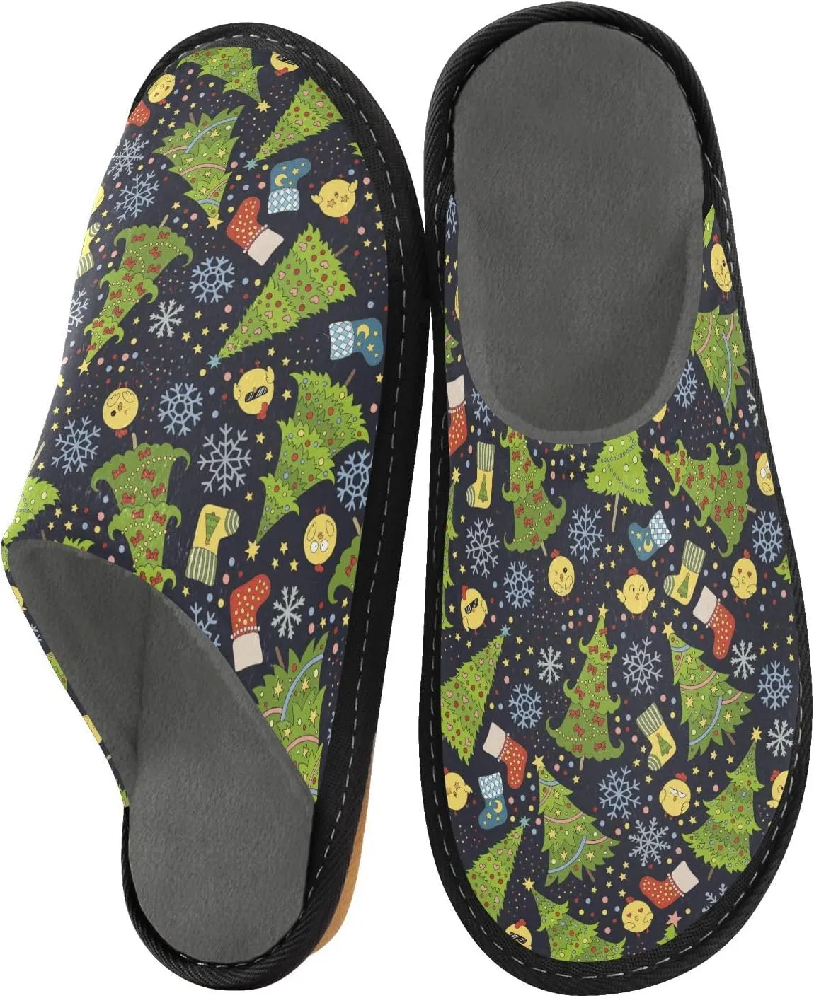 Women Slippers Christmas Rustic Home Slippers For Women Indoor Womens Slipper Memory Foam House Slippers Women Cozy Slippers