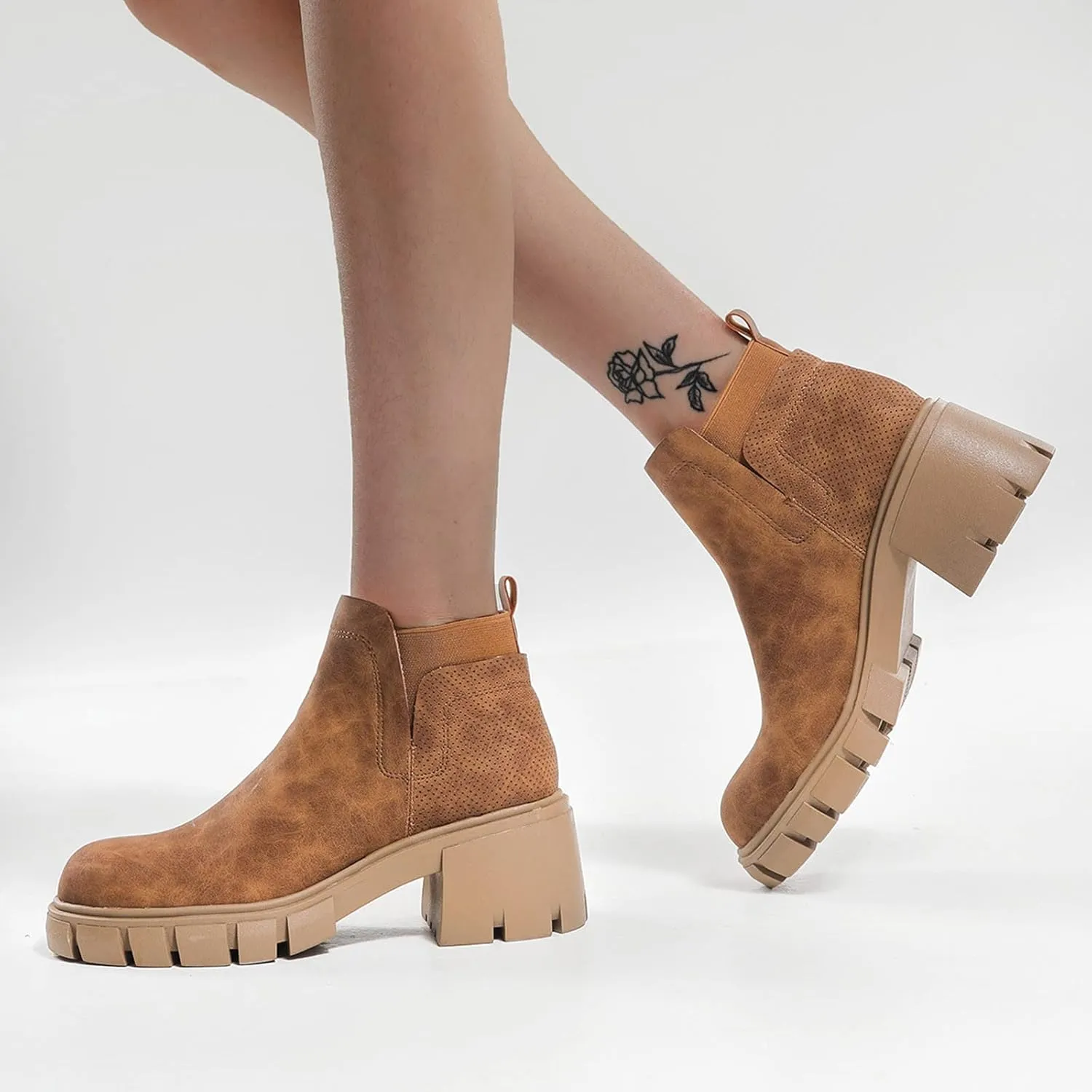 Womens Ankle Boots Ankle Boots for Women No Heel Working Boots for Women Tall Black Boots for Women No Heel Ankle Boots for Women with Heel Comfort Women's Black Ankle Boots Size 10