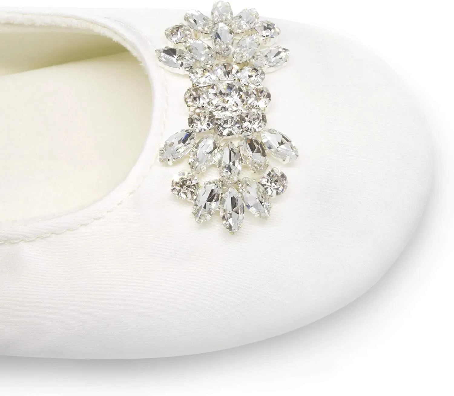 Women's Bridal Satin Slippers Comfortable Dancing Shoes for Bride