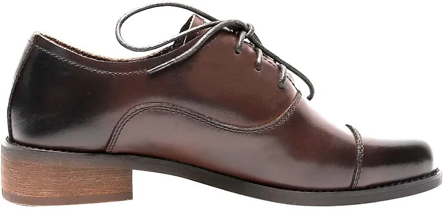 Women's Brogue Lace-up Leather Oxford