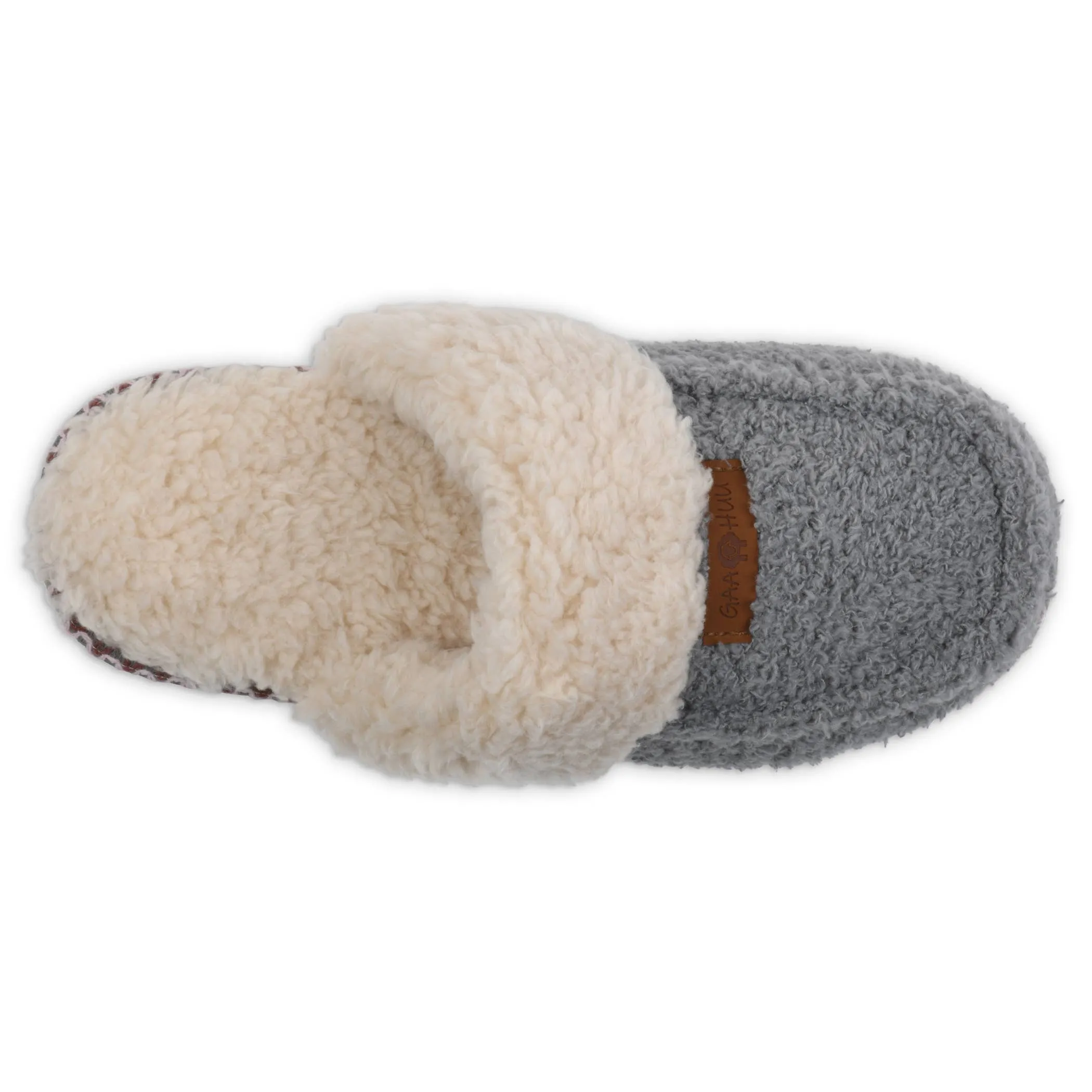 Womens cozee fleece memory foam mocassin scuff slipper