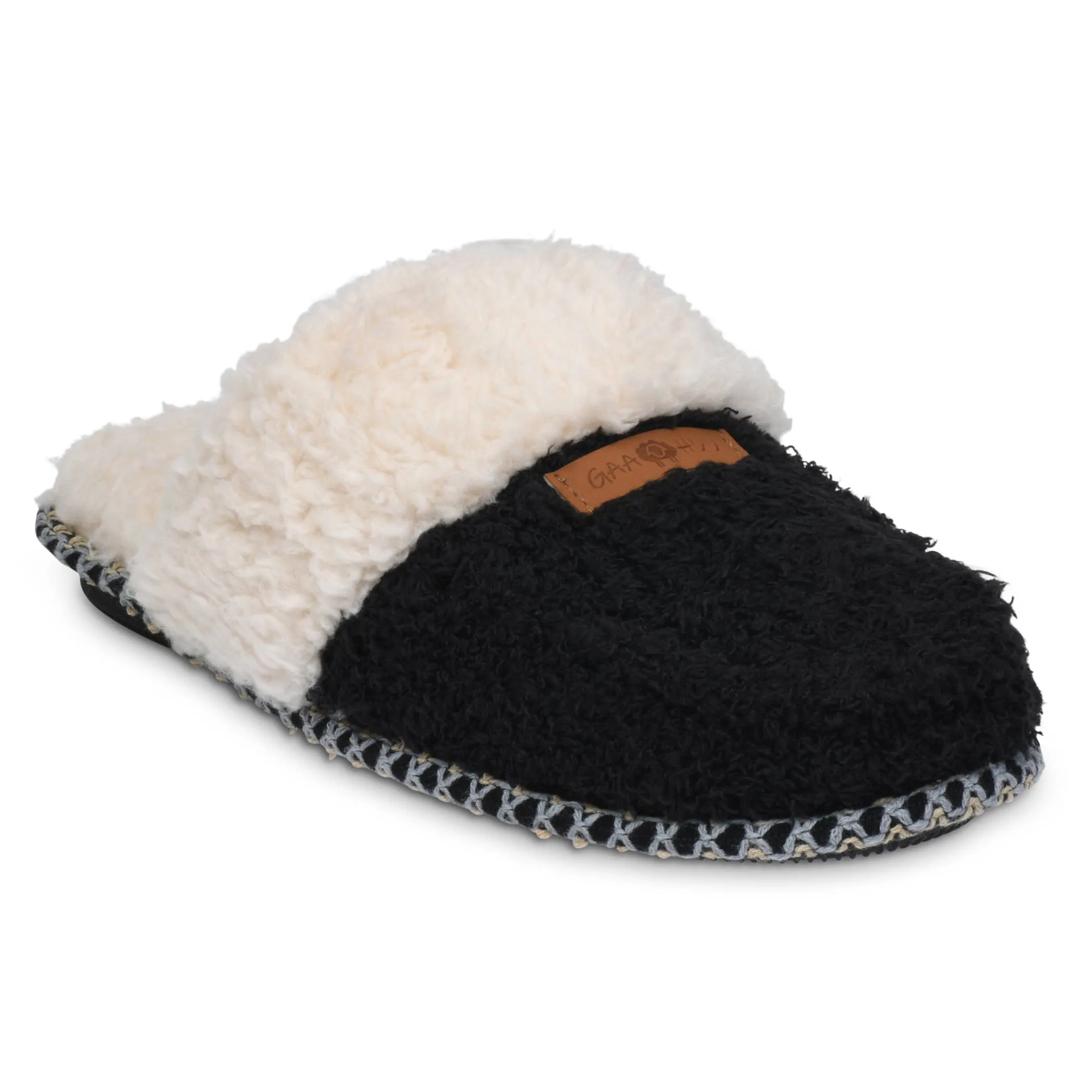 Womens cozee fleece memory foam mocassin scuff slipper