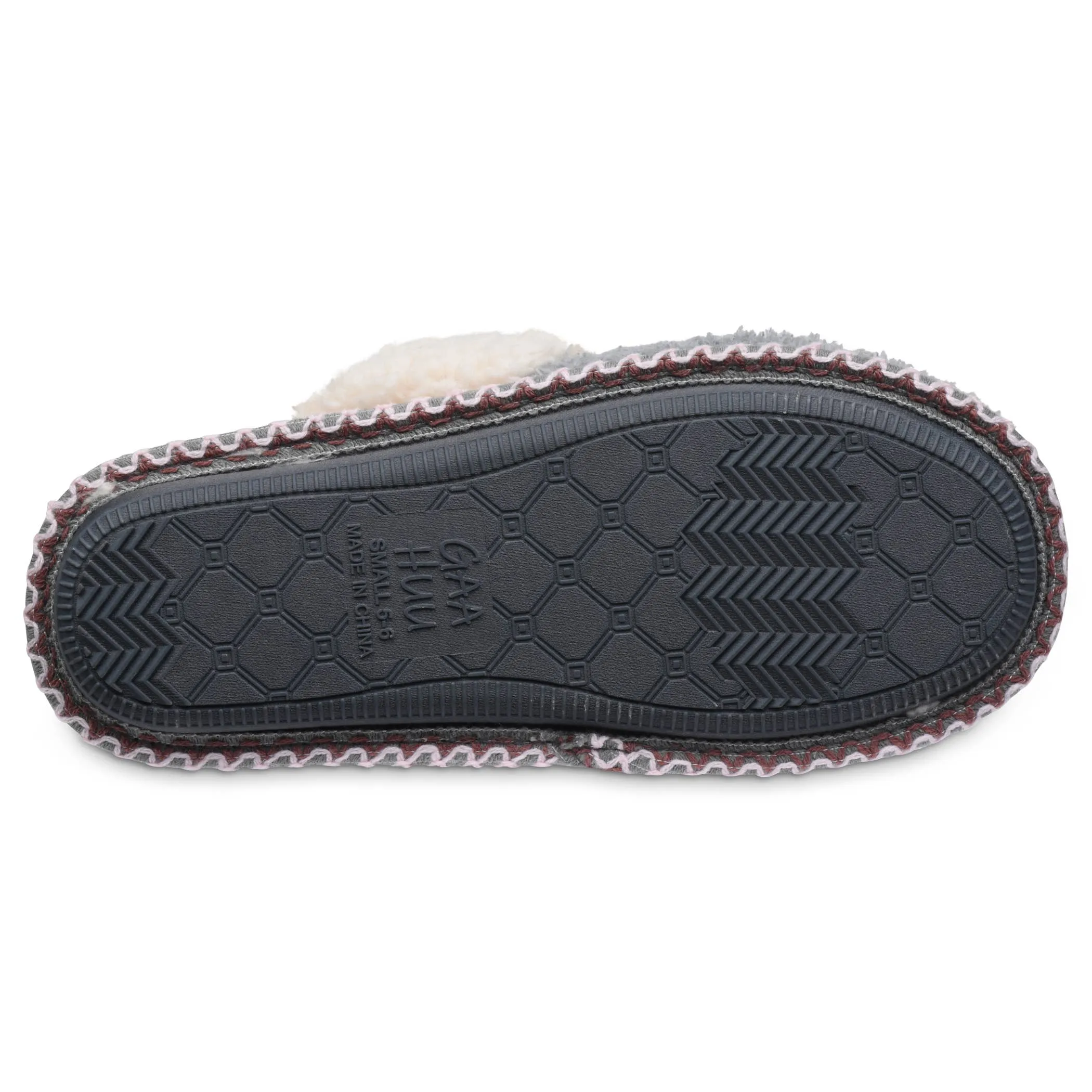 Womens cozee fleece memory foam mocassin scuff slipper