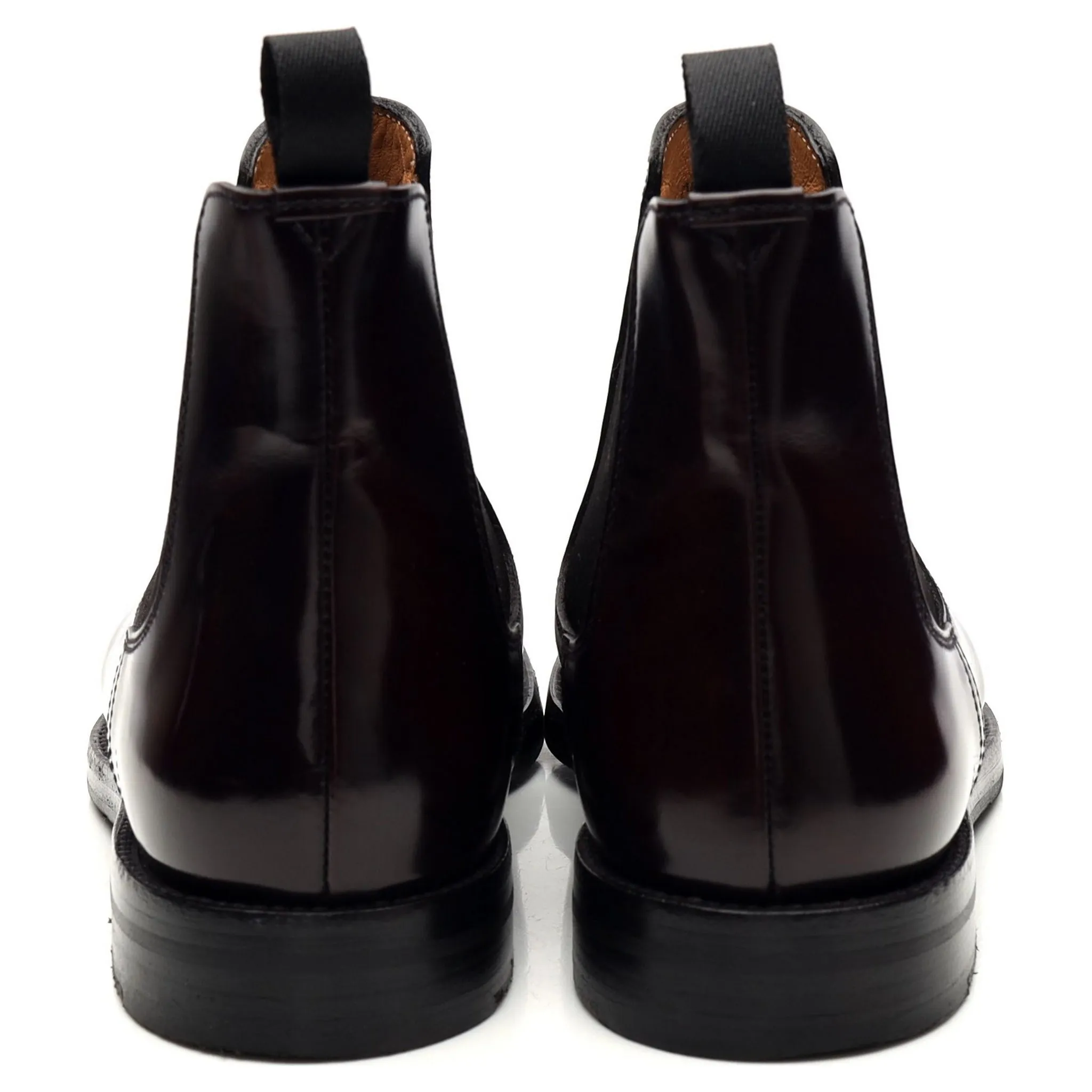 Women's 'Elsa' Burgundy Leather Chelsea Boot UK 2.5 EU 35.5