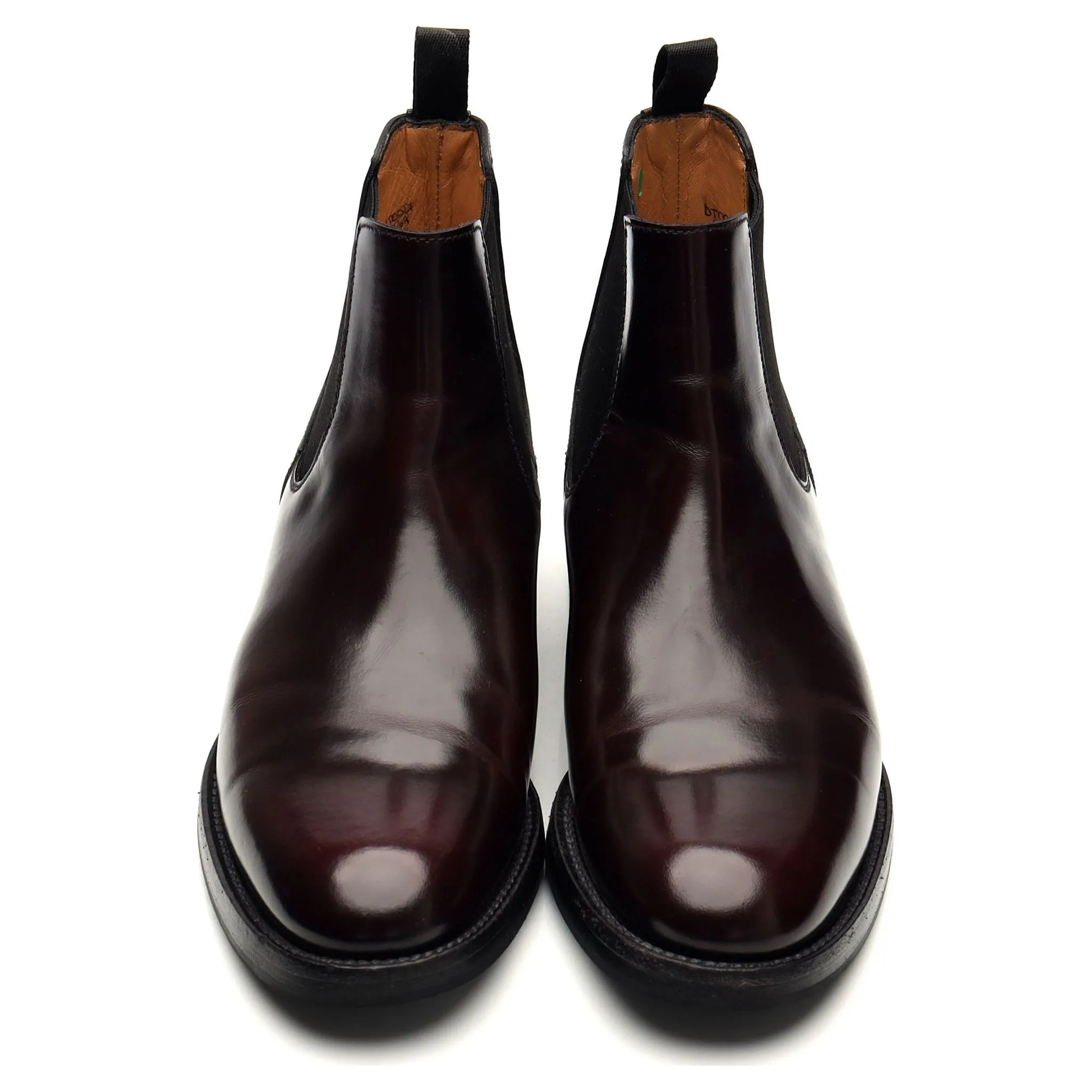 Women's 'Elsa' Burgundy Leather Chelsea Boot UK 2.5 EU 35.5
