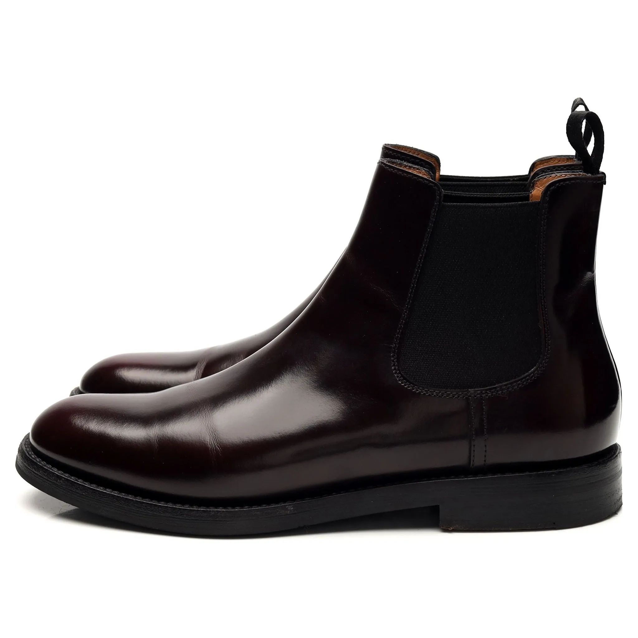 Women's 'Elsa' Burgundy Leather Chelsea Boot UK 2.5 EU 35.5