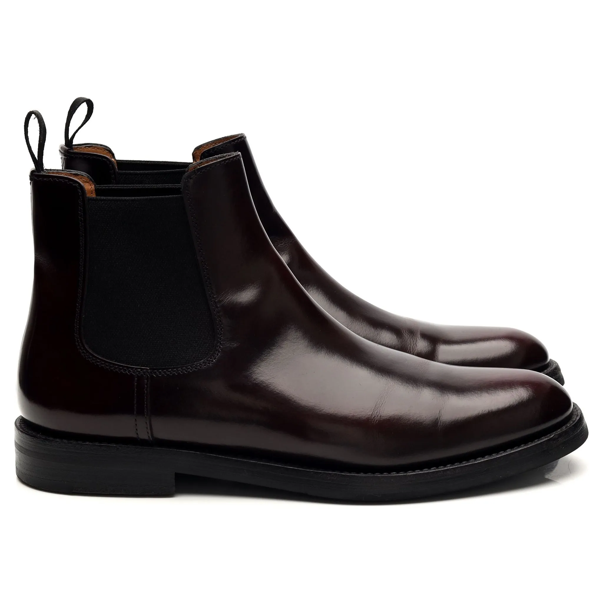 Women's 'Elsa' Burgundy Leather Chelsea Boot UK 2.5 EU 35.5