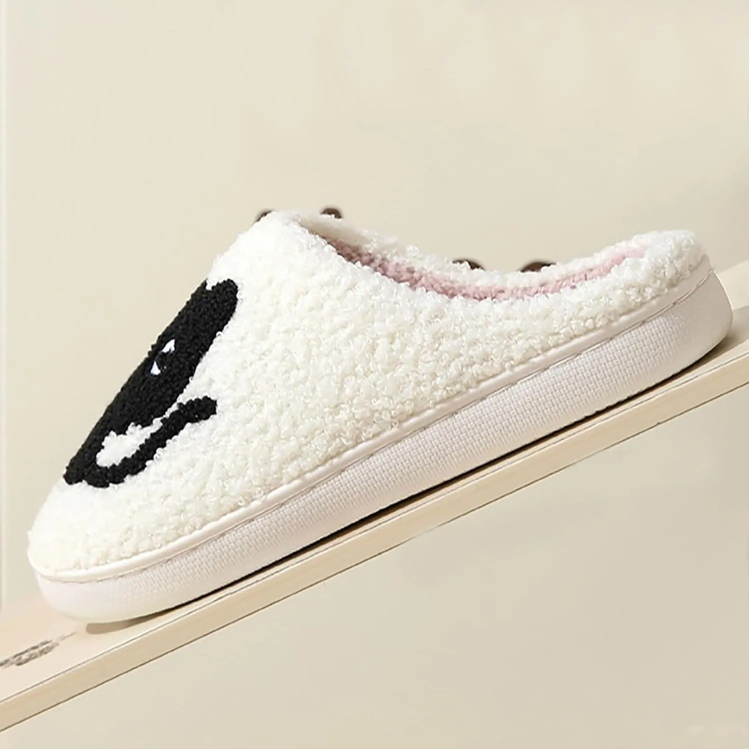 Womens Mens Plant Animal Fruit Slippers Retro Cozy Fluffy Plush Slipper Embroidered printing Warm Memory Foam Indoor Outdoor House Shoes