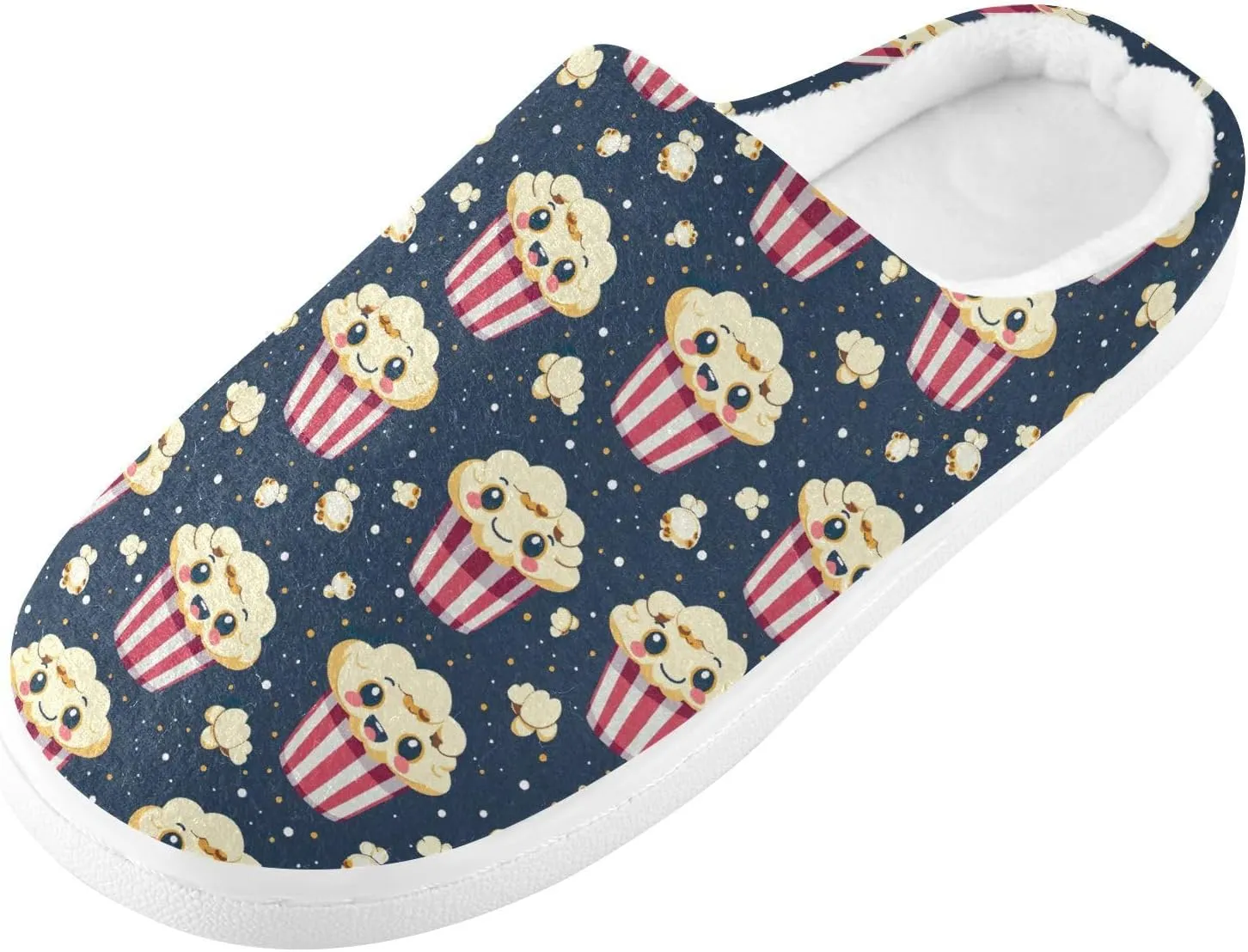 Women's Men's Slippers Memory Foam Fluffy Fuzzy Slipper Fleece Comfy Warm Slip On Winter Bedroom House Shoes for Outdoor Indoor Travel