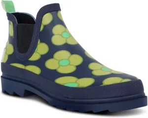 Womens Orla Kiely Chelsea Boot Wellies - Spinning Flower Navy - 9 US