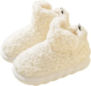 Womens Winter Boots, Soft Memory Foam Fuzzy House Ankle Platform Women Boots