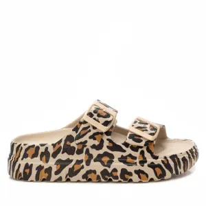 XTI - 142550 DOUBLE STRAP MULE - LEOPARD