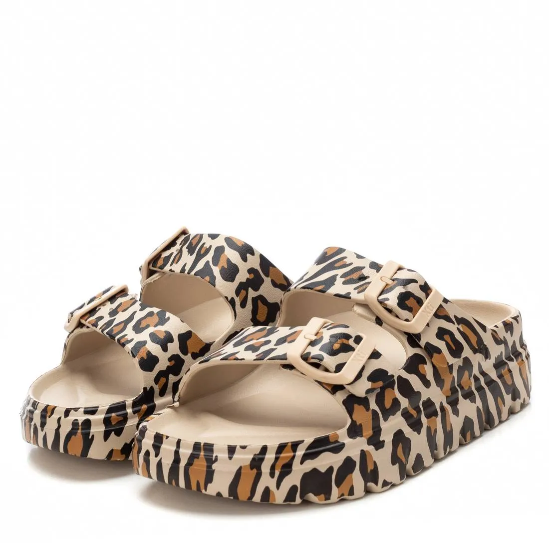 XTI - 142550 DOUBLE STRAP MULE - LEOPARD